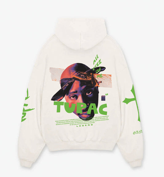 Tupac Designed Oversized Hoodie