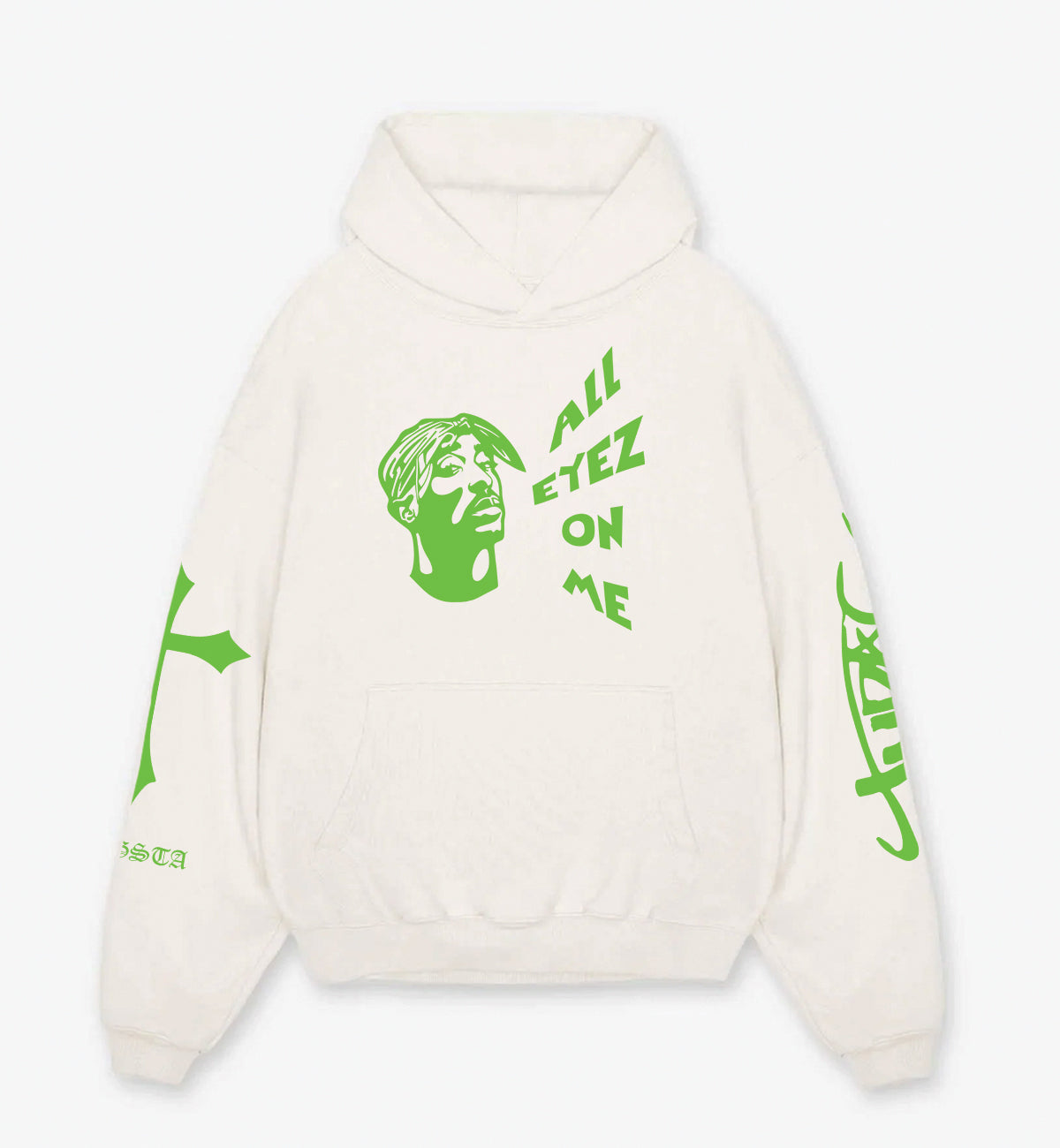 Tupac Designed Oversized Hoodie