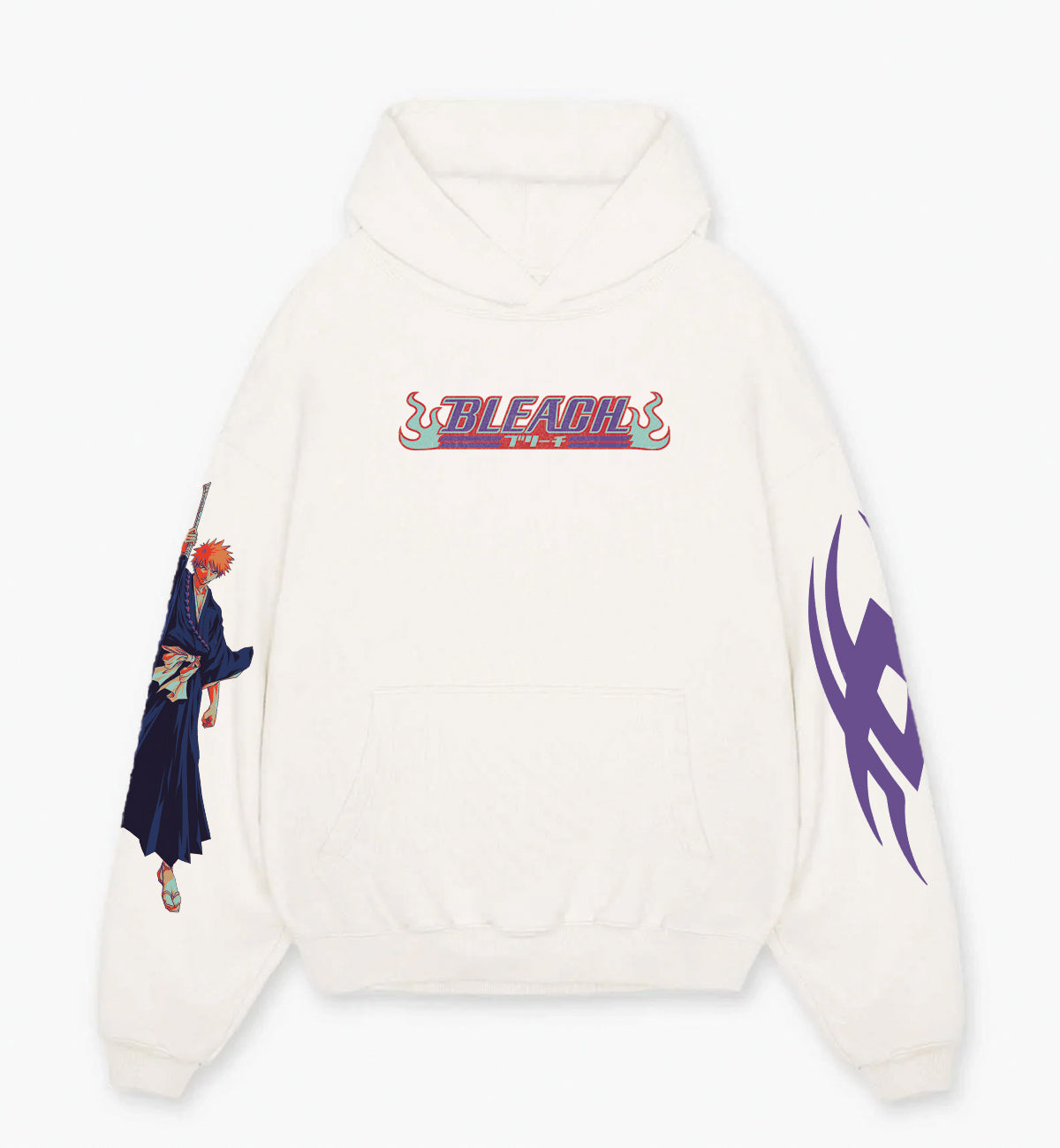 Bleach Designed Oversized Hoodie