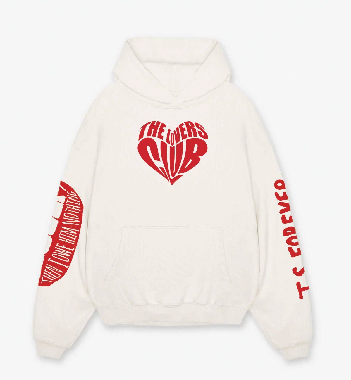 The Lovers Club Designed Oversized Hoodie