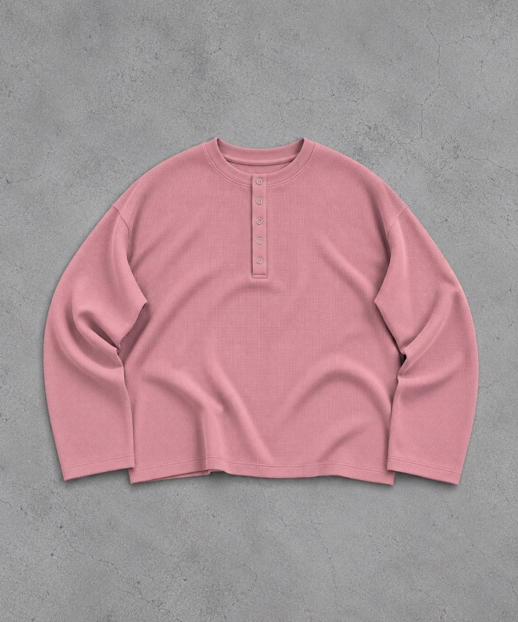 ROSE WAFFLE HENLEY