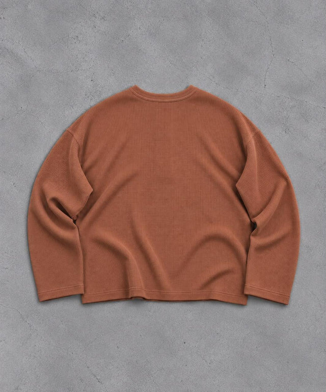 RUST WAFFLE HENLEY