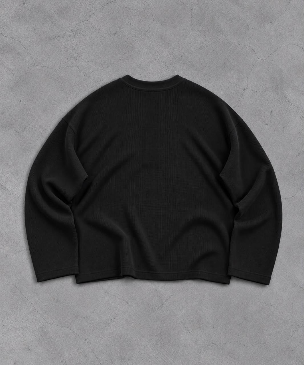 ONYX WAFFLE HENLEY