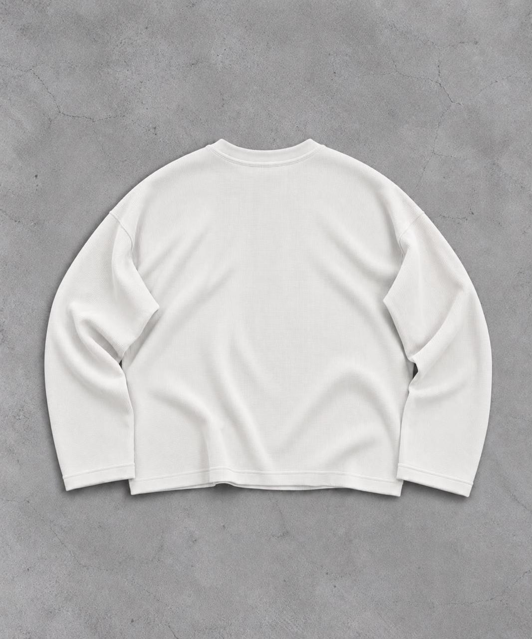 IVORY WAFFLE HENLEY