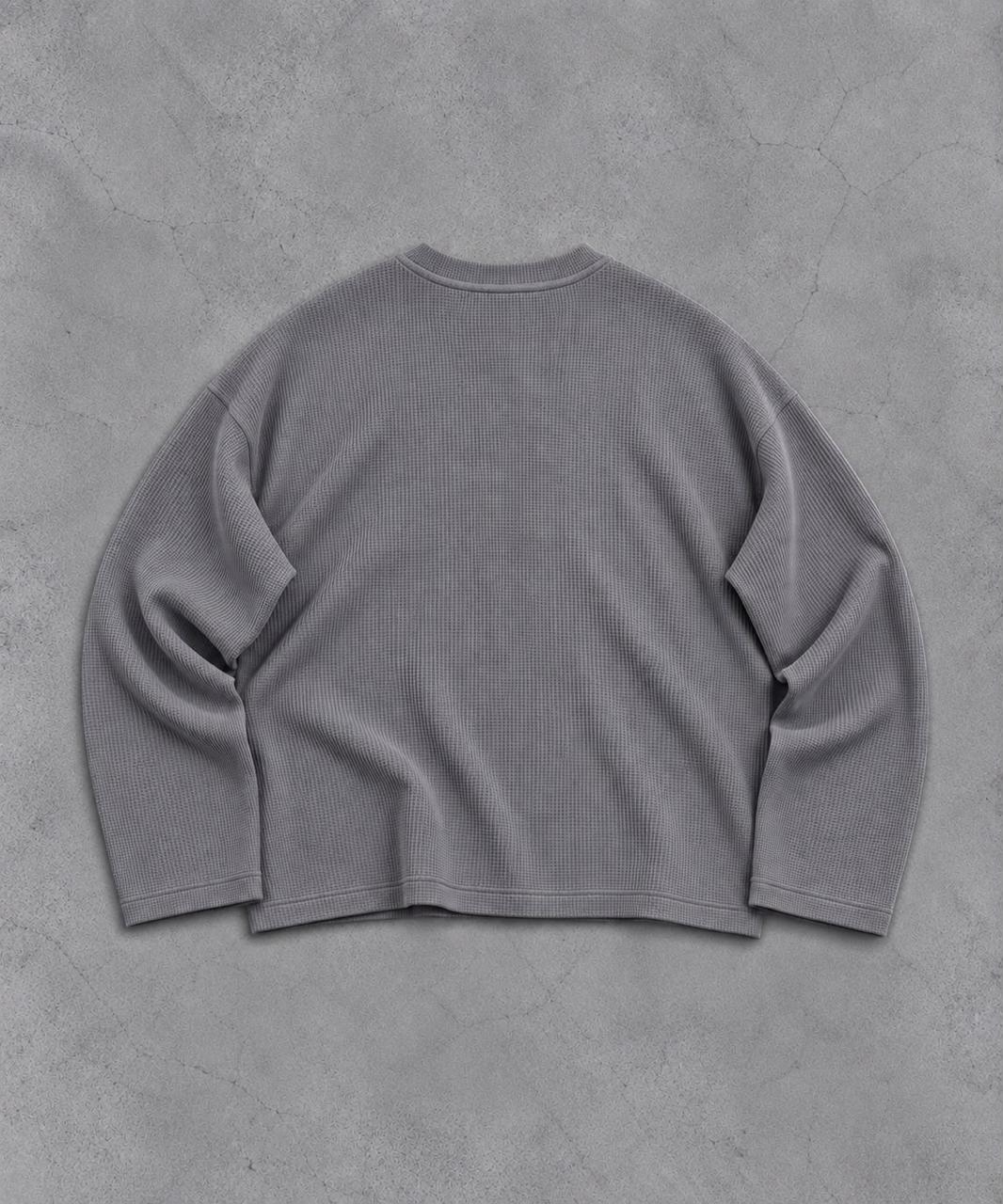 SLATE WAFFLE HENLEY