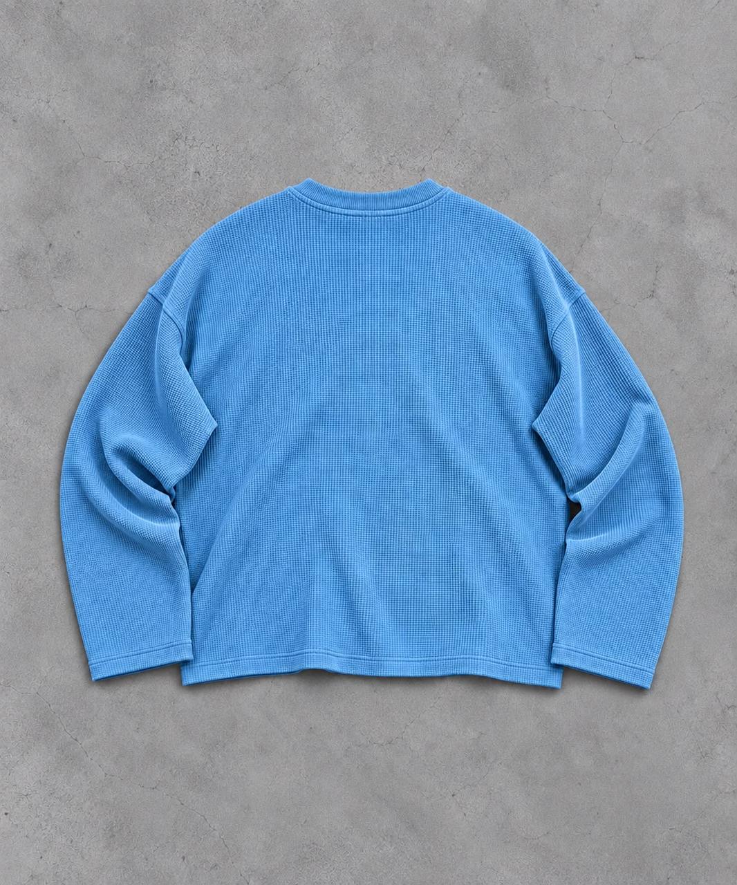 SKY WAFFLE HENLEY