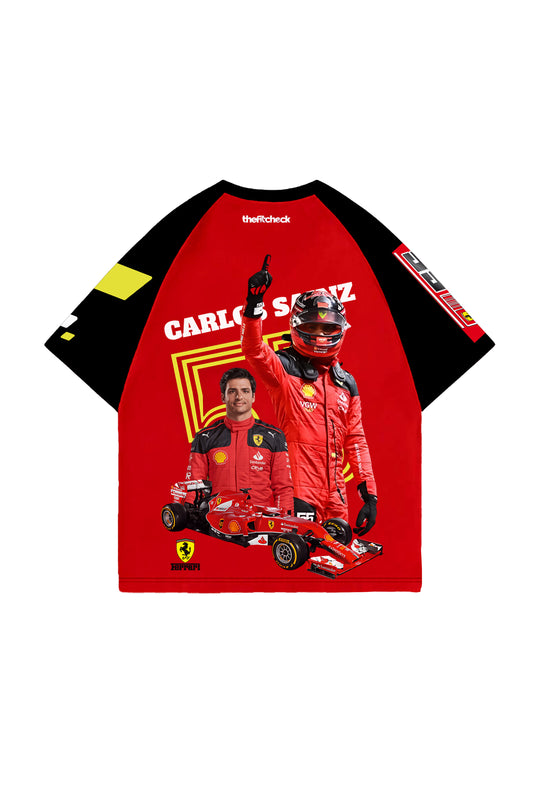 Carlos Sainz Designed Ranglan Oversized T-shirt