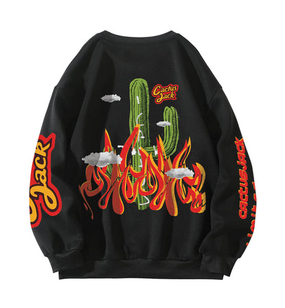 Cactus Jack Designed Oversized Sweatshirt