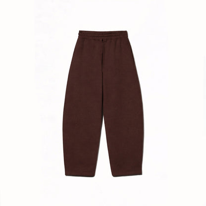 CHOCOLATE BROWN WIDE LEG BAGGY SWEATPANTS (350)