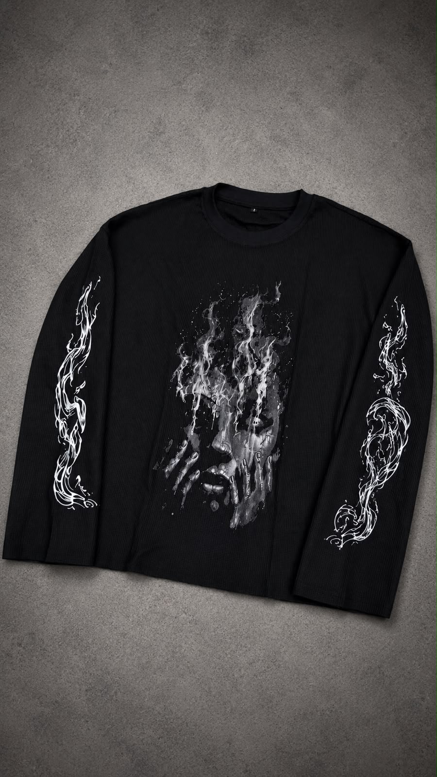 BURNING SOUL WAFFLE TEE