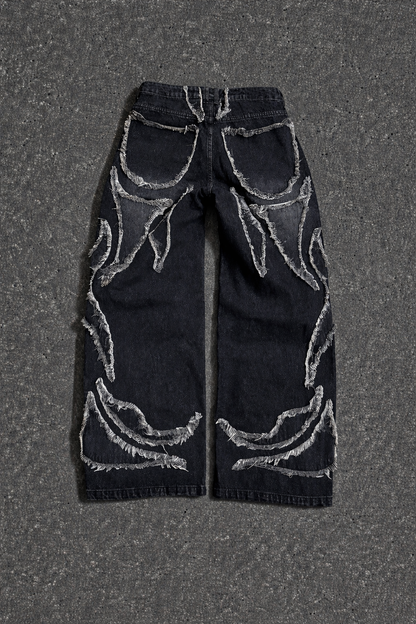 SHADOW BLAZE DISTRESSED DENIM