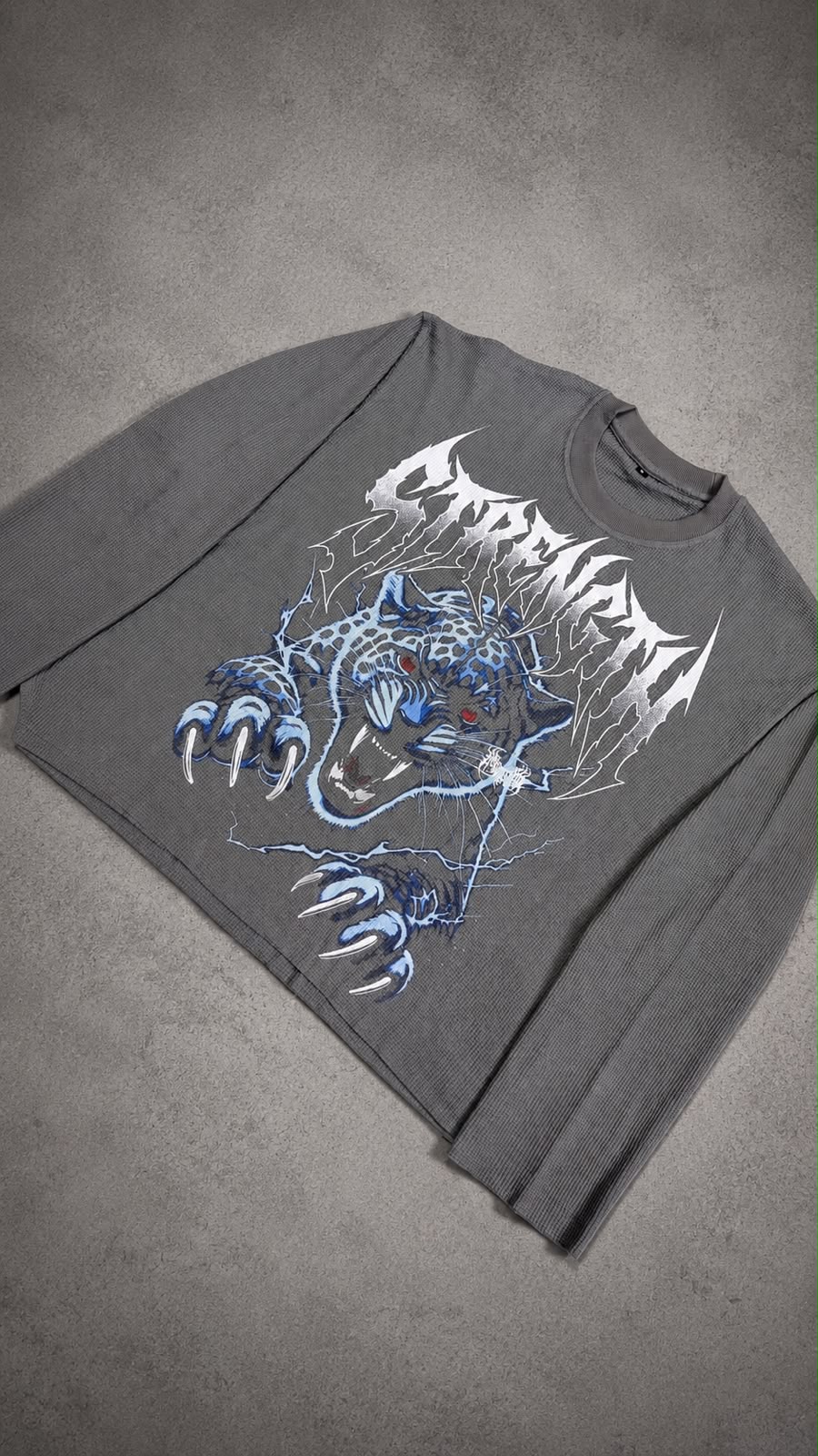 FROST TIGER WAFFLE TEE