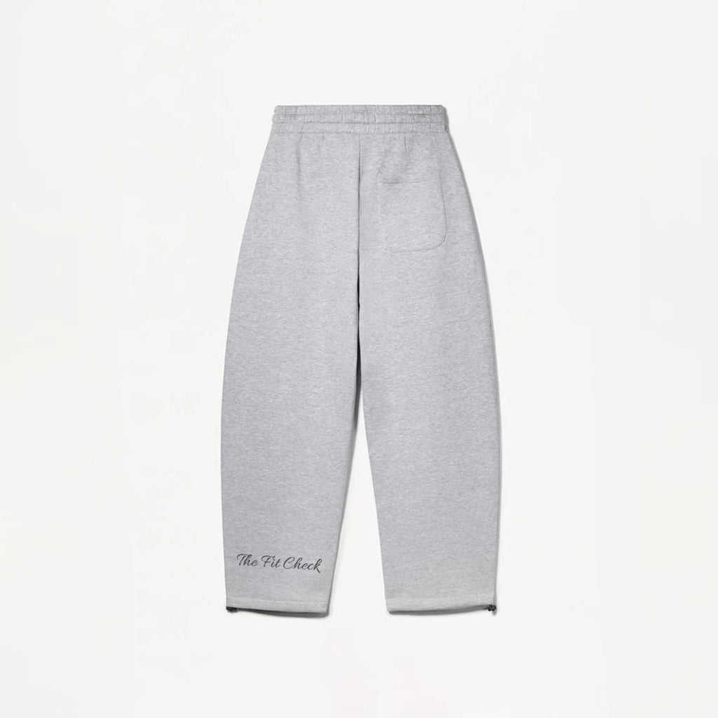 ASH GREY WIDE LEG BAGGY SWEATPANTS (350)
