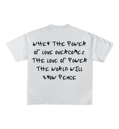 Power Of Love Designed Oversized Tee